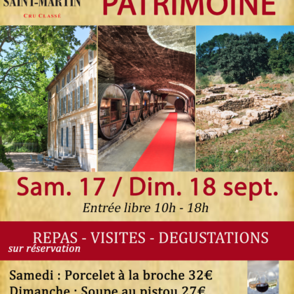 Journée du Patrimoine - 17 et 18 Septembre